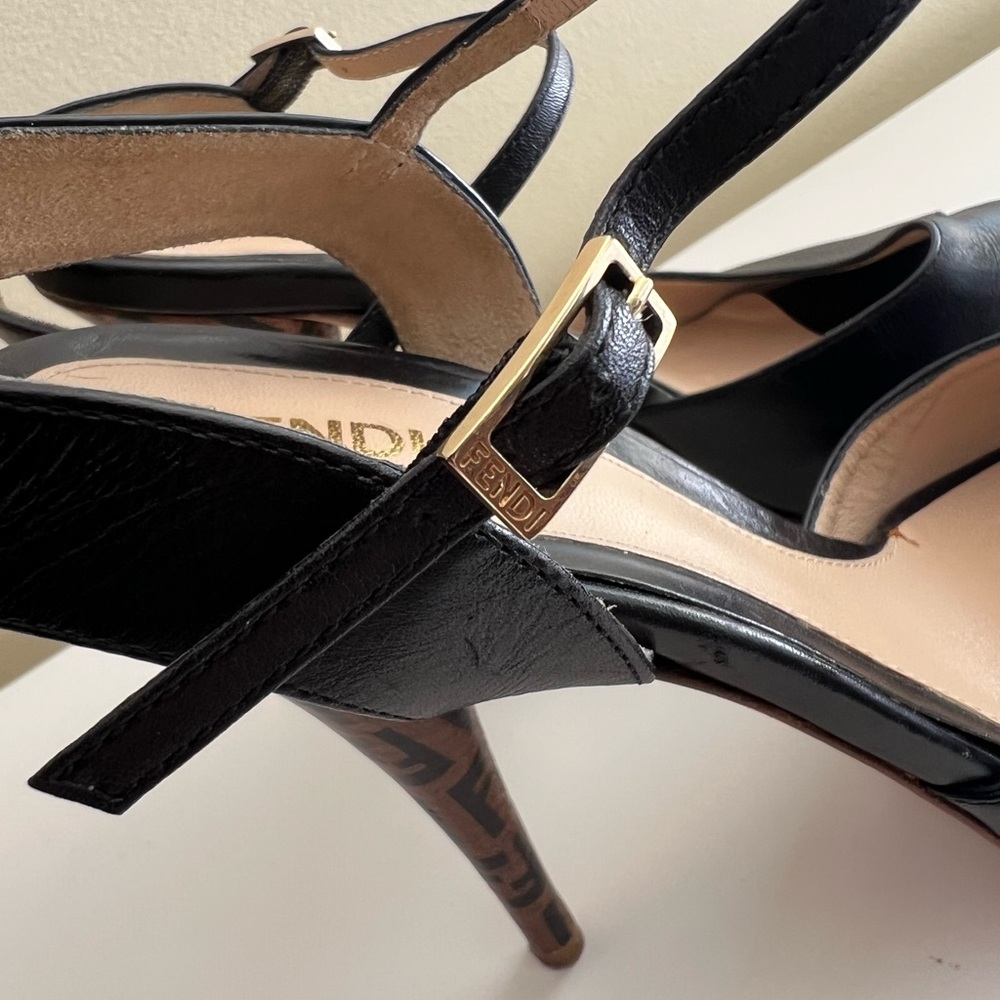 FENDI  Black Stiletto Heels - Picture 10 of 15